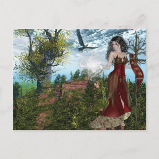 Moeder Natuur Fantasy Design Briefkaart
