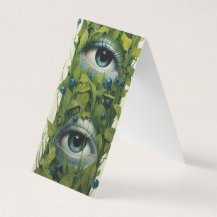 Moeder Natuur Ogen Vouwen Bladwijzer Bookmarker Visitekaartjes