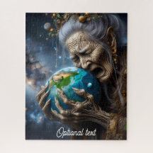 Moeder Natuur rouwende aarde