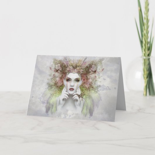 moeder natuur wenskaart kaart (Voorkant)