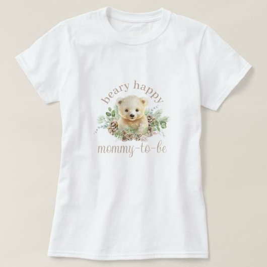 Moeder om moeder te zijn Baby shower T-shirt (Design voorkant)
