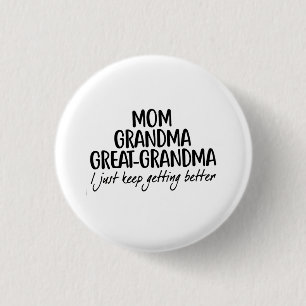 Moeder Oma Oma Oma Moederdag Ronde Button 3,2 Cm