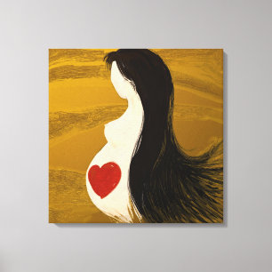 Moeder, omwikkeld canvas afdruk