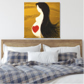 Moeder, omwikkeld canvas afdruk (Insitu (Slaapkamer))