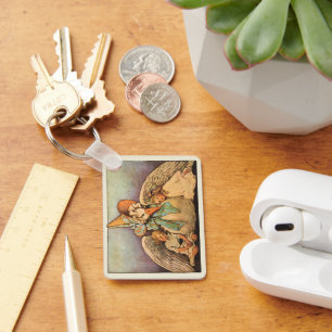  moeder ontbeert kinderen Jessie Willcox Smith Sleutelhanger