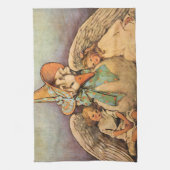  moeder ontbeert kinderen Jessie Willcox Smith Theedoek (Verticaal)