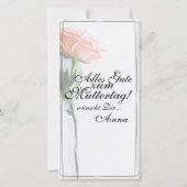 Moeder – Onvervangbaar | Klassieke kaart - Roos (Achterkant)