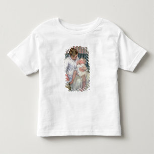Moeder op het punt om haar Slapy Kind te wassen, 1 Kinder Shirts