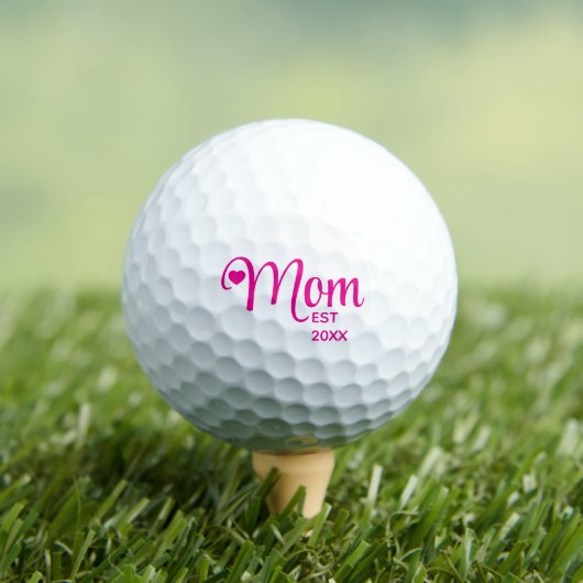 Moeder Opgericht Eenvoudig Script Moedercadeau Golfballen (Insitu Shirt)