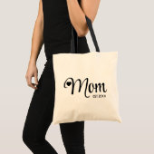 Moeder Opgericht Eenvoudig Script Moedercadeau Tote Bag (Voorkant (product))