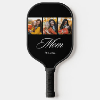 Moeder Opgericht Elegant Schrift 3 Foto Pickleball Paddle