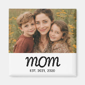 Moeder Opgericht Foto Cadeau Magneet (Voorkant)