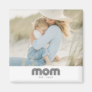 Moeder Opgericht Foto Cadeau Magneet