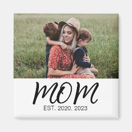 Moeder Opgericht Foto Cadeau Magneet
