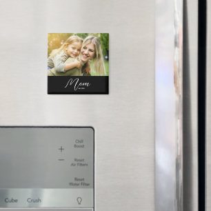 Moeder Opgericht Foto Moederdag Magneet