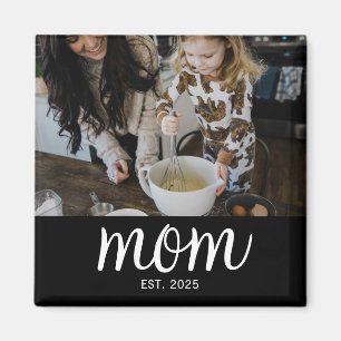 Moeder Opgericht Foto Moederdag Magneet