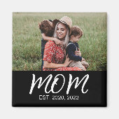 Moeder Opgericht Foto Moederdag Magneet (Voorkant)