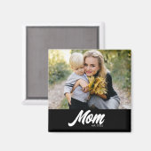 Moeder Opgericht Foto Moederdag Magneet (Voorkant / Achterkant)