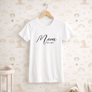 Moeder Opgericht Nieuwe Moeder Cadeau Gepersonalis T-shirt