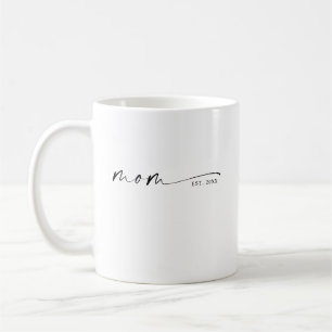 Moeder Opgericht Nieuwe Moeder Cadeau Koffiemok
