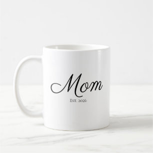 Moeder Opgericht Nieuwe Moeder Cadeau Koffiemok