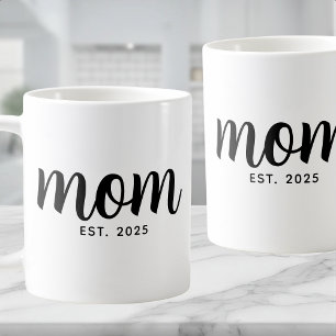 Moeder Opgericht Nieuwe Moeder Cadeau Koffiemok