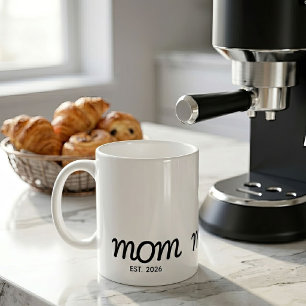 Moeder Opgericht Nieuwe Moeder Cadeau Koffiemok