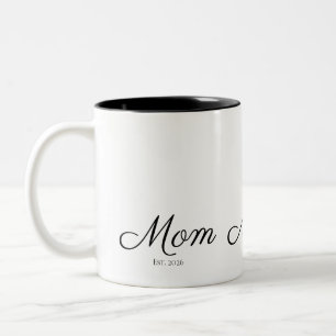 Moeder Opgericht Nieuwe Moeder Cadeau Tweekleurige Koffiemok