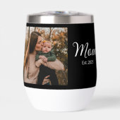 Moeder Opgericht Script Zwarte Foto (Voorkant)