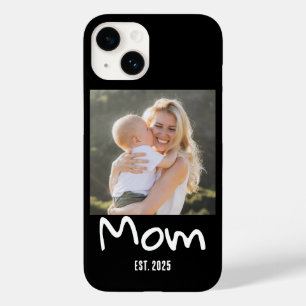 Moeder Opgericht Script Zwarte Foto Case-Mate iPhone 14 Hoesje