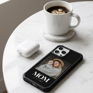 Moeder Opgericht Witte Typografie Foto Cadeau iPhone 16 Hoesje