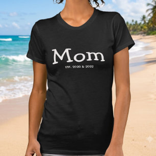 Moeder Opgericht Zeggende Zwarte Whimsical Lettert T-shirt