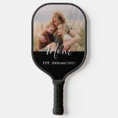 Moeder Opgerichte Pret Script Foto Pickleball Paddle (Achterkant)
