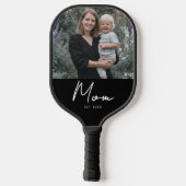 Moeder Opgerichte Pret Script Foto Pickleball Paddle (Achterkant)