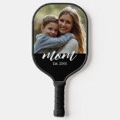 Moeder Opgerichte Pret Script Foto Pickleball Paddle (Achterkant)