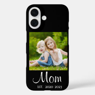 Moeder Opgerichte Script Zwart Foto Case Mate