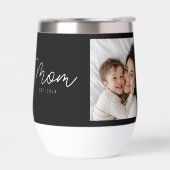 Moeder Opgerichte Script Zwarte Foto (Links)