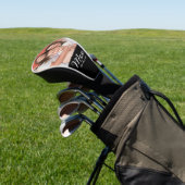 Moeder Opgerichte Script Zwarte Foto Golfheadcover (Insitu)
