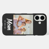 Moeder Oprichtingsdatum Foto Script Case-Mate iPhone Case (Achterkant (horizontaal))