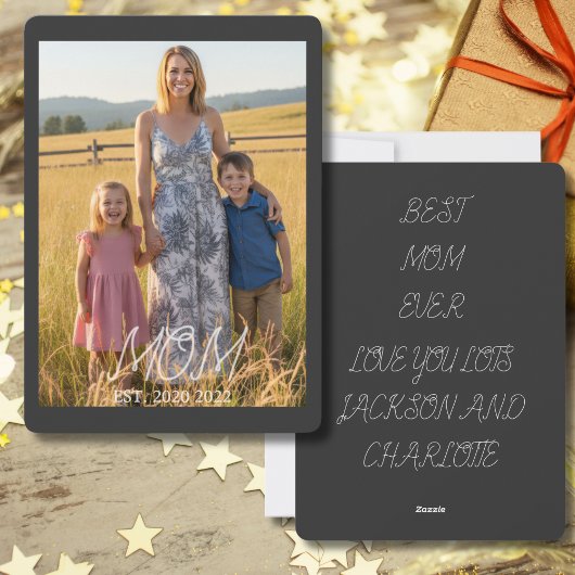 Moeder Oprichtte Moederdag Foto  Feestdagenkaart