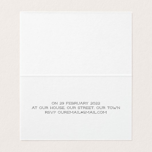 Moeder panda en baby shower-uitnodiging kaart (Binnenkant ongevouwen)