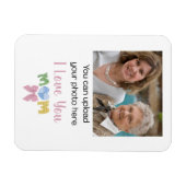 Moeder Patchwork Moederdag Cadeau Aangepaste Foto Magneet (Horizontaal)