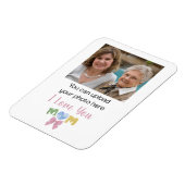 Moeder Patchwork Moederdag Cadeau Aangepaste Foto Magneet (Linkerzijde)