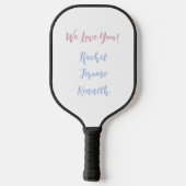 Moeder Patchwork Moederdag Cadeau Aangepaste Kools Pickleball Paddle (Achterkant)