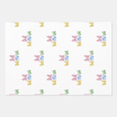 Moeder Patchwork Moederdag Cadeau Inpakpapier Vel (Voorkant)