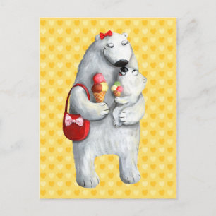 Moeder Polar Beer Briefkaart