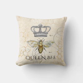 Moeder Quote Queen Bee Monogram Kussen