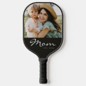 Moeder Richtte Leuke Script Foto Pickleball Paddle (Voorkant)