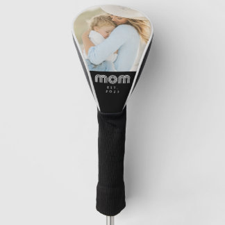 Moeder Richtte Modern Schrift Foto Op Golfheadcover