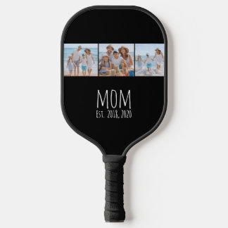 Moeder Richtte Moderne Krachtige Script Zwarte 3 F Pickleball Paddle